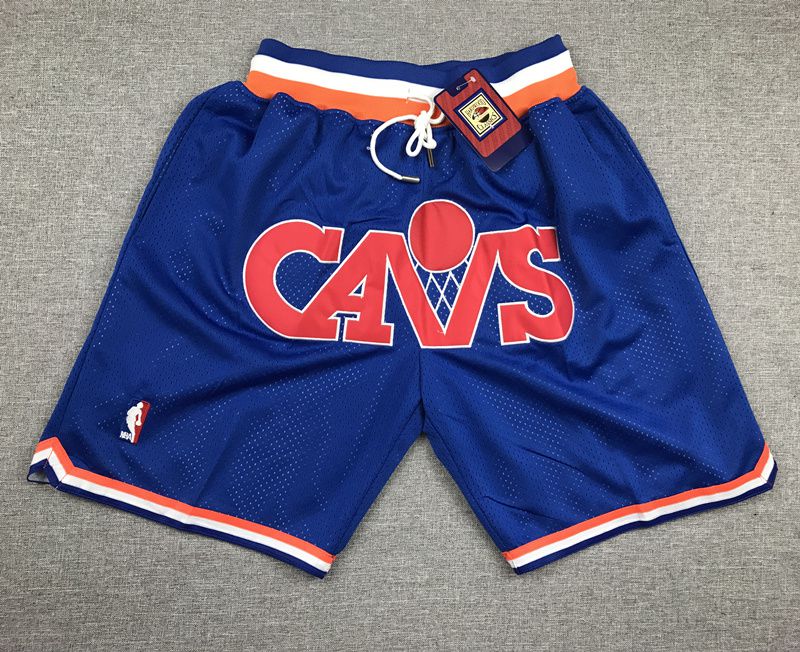 Men NBA Nike Cleveland Cavaliers blue shorts->cleveland cavaliers->NBA Jersey